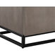 Lutana 30 X 26 inch Ash Grey / Black Night Stand